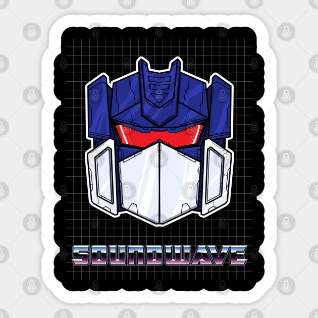 Transformers: Soundwave Sticker by Evarcha